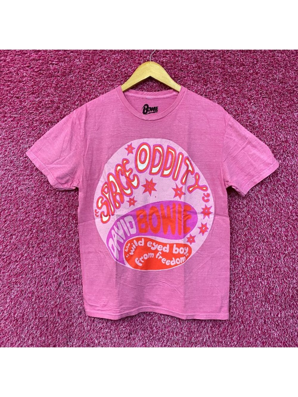 David Bowie Space Oddity Psychedelic Rock T-Shirt Medium